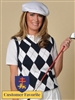 Women's Argyle Golf Sweater Vest