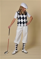 Women's Golf Outfit - Navy/White/Navy Overstitch