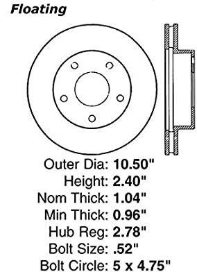 REAR - 55-51 Rotor Specs