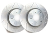 FRONT PAIR - Slotted Rotors With Silver ZRC Coating - V55-2174-P