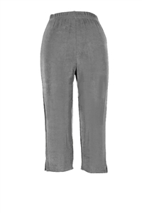 Capri pant - grey  - acetate/spandex