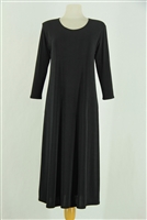 Long sleeve long dress - black