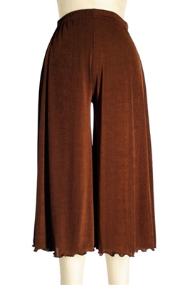 Gaucho Pant - brown - polyester/spandex