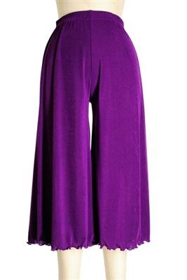 Gaucho Pant - purple - polyester/spandex