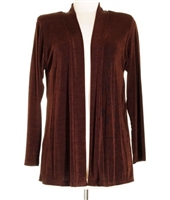 Long sleeve jacket - brown - acetate/spandex