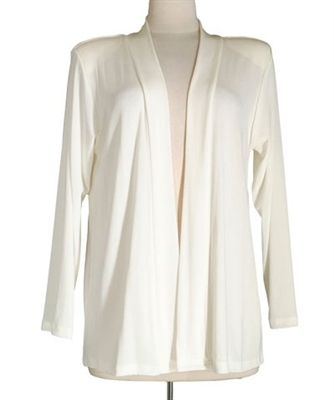 Long sleeve  jacket - ivory- acetate/spandex