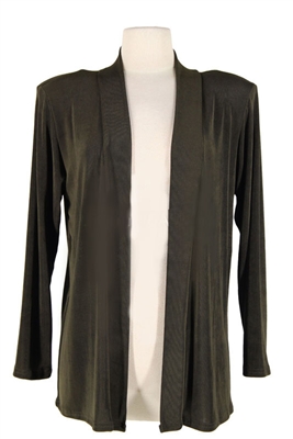 Long sleeve  jacket - olive  - acetate/spandex