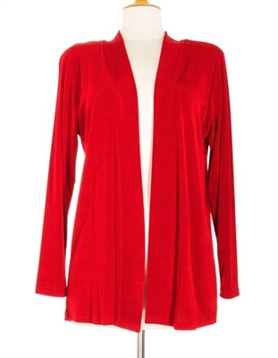 Long sleeve jacket - cranberry - acetate/spandex