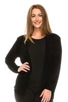 Long sleeve jacket - black - polyester/spandex