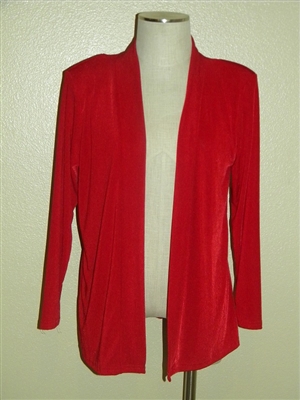 Long sleeve jacket - red - polyester/spandex