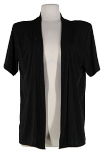 Short sleeve jacket - black - polyester/spandex