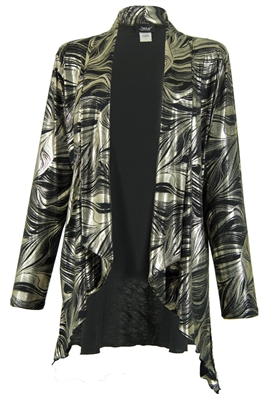 Vegas jacket - black/gold - polyester/spandex