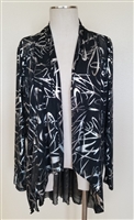 Vegas jacket - black/silver - polyester/spandex