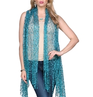 Confetti Vests with Sparkles - teal