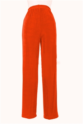 Pants - rust - acetate/spandex