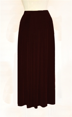Gored skirt - brown - acetate/spandex
