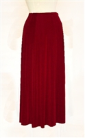 Gored skirt - cranberry - acetate/spandex