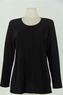 Long sleeve top - black - acetate/spandex