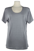 Short sleeve top - grey - polyester/spandex