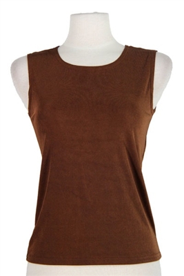 Tank top - brown - polyester/spandex