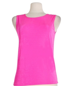 Tank top - fuschia  - polyester/spandex