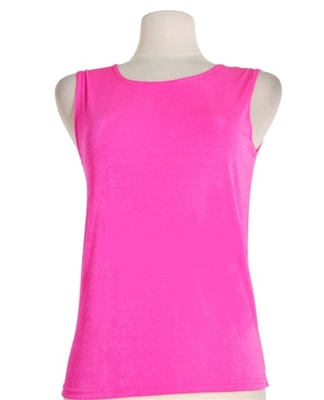 Tank top - fuschia  - polyester/spandex