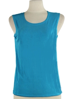 Tank top - turquoise - polyester/spandex