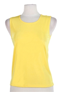 Tank top - yellow  - polyester/spandex