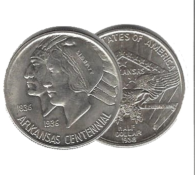 arkansas centennial half dollar