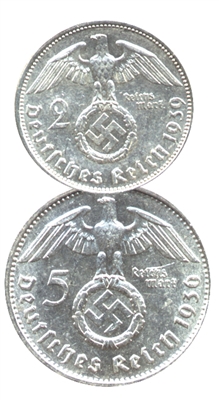 third reich silver coinage