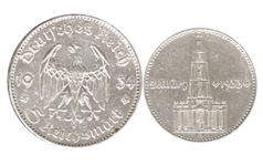 nazi party anniversary commemorative coins