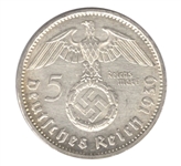 german 5 mark swastika coin