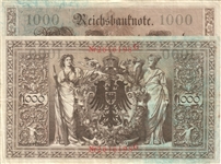 1910 german 1000 mark banknotes