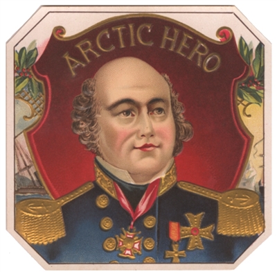 john franklin arctic hero cigar label