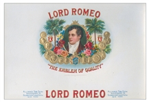 lord romeo cigar label