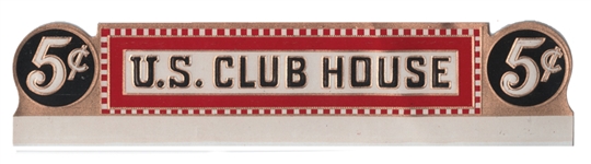 u.s. club house 5Â¢ cigar label