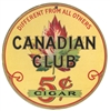 canadian club 5 cent cigar sign