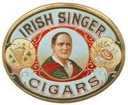 irish singer cigar box label