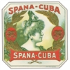 spana cuba cigar box label