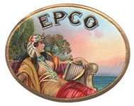 cleopatra epco cigar box label