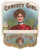 christy girl cigar labels