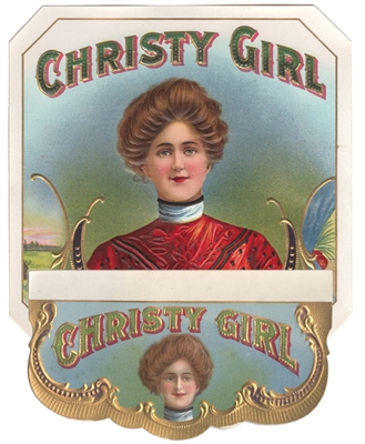 christy girl cigar labels