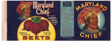 maryland chief beet can label