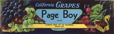 page boy grape labels