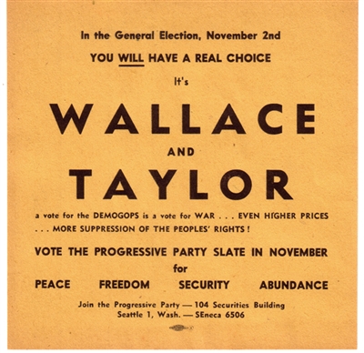 Henry Wallace For President (1948)