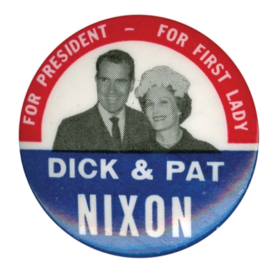 dick pat nixon button