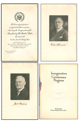 Presidential Inaugural Invitations to Members of Congress