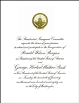 inaugural invitations from 1949 to 2021