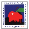 New York D.N.C. Button â€“ 1992