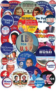 half century political buttons